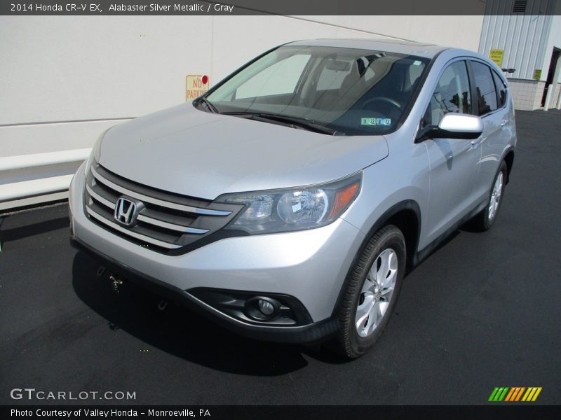 Alabaster Silver Metallic / Gray 2014 Honda CR-V EX