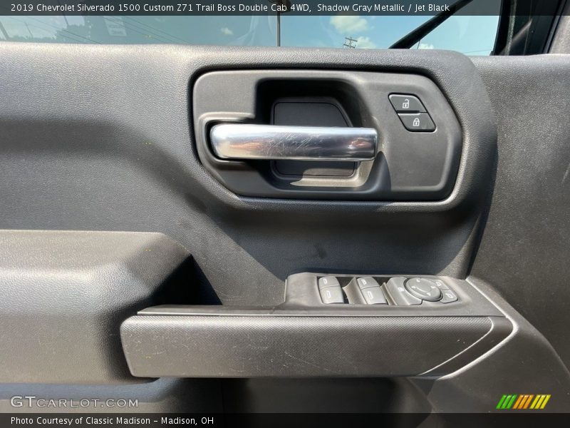 Shadow Gray Metallic / Jet Black 2019 Chevrolet Silverado 1500 Custom Z71 Trail Boss Double Cab 4WD