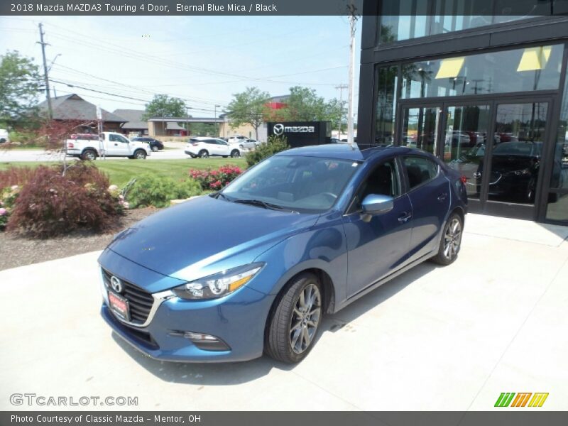 Eternal Blue Mica / Black 2018 Mazda MAZDA3 Touring 4 Door