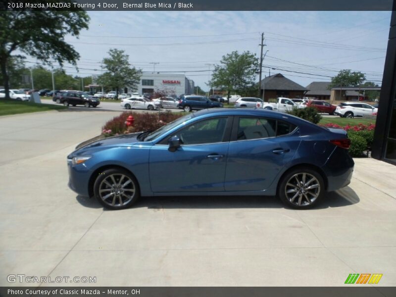 Eternal Blue Mica / Black 2018 Mazda MAZDA3 Touring 4 Door