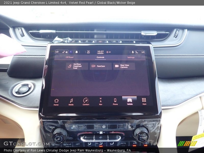 Velvet Red Pearl / Global Black/Wicker Beige 2021 Jeep Grand Cherokee L Limited 4x4