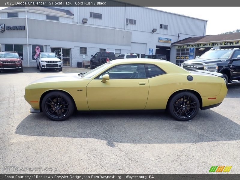 Gold Rush / Black 2021 Dodge Challenger R/T Scat Pack