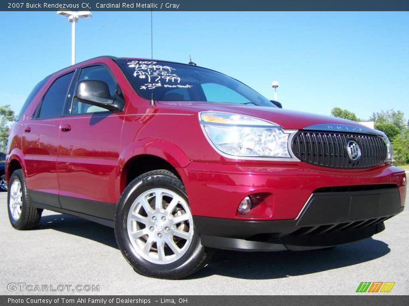 Cardinal Red Metallic / Gray 2007 Buick Rendezvous CX