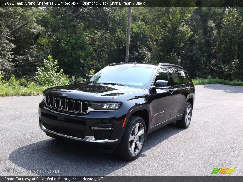 Diamond Black Crystal Pearl / Black 2021 Jeep Grand Cherokee L Limited 4x4