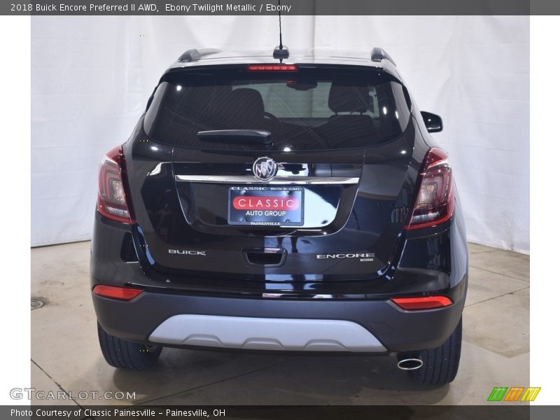 Ebony Twilight Metallic / Ebony 2018 Buick Encore Preferred II AWD