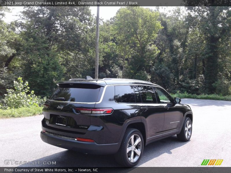 Diamond Black Crystal Pearl / Black 2021 Jeep Grand Cherokee L Limited 4x4