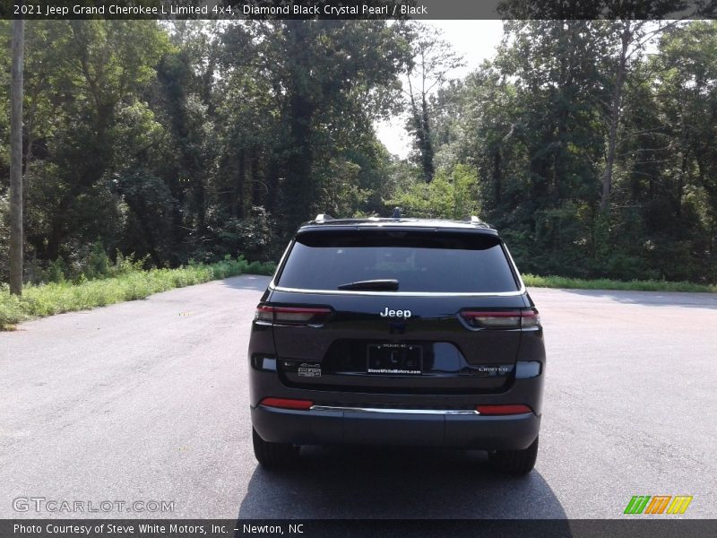 Diamond Black Crystal Pearl / Black 2021 Jeep Grand Cherokee L Limited 4x4