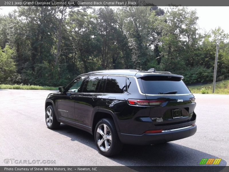 Diamond Black Crystal Pearl / Black 2021 Jeep Grand Cherokee L Limited 4x4