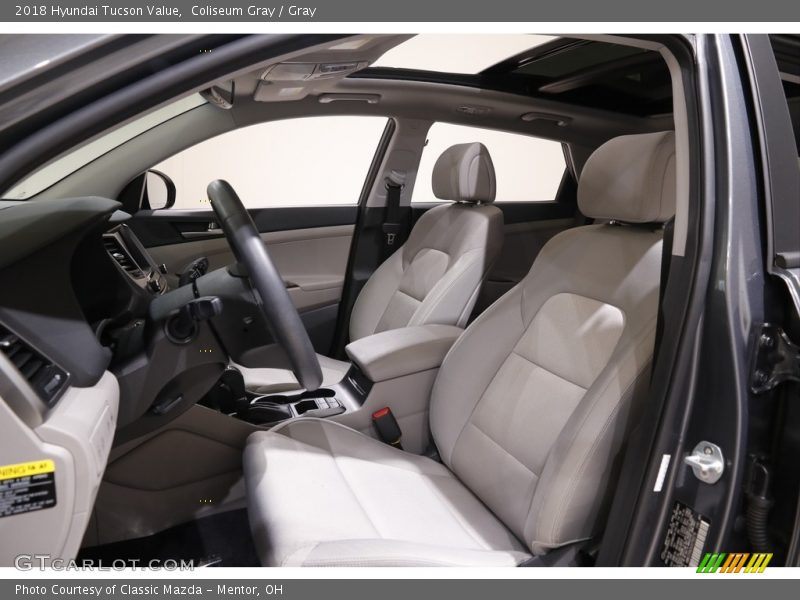  2018 Tucson Value Gray Interior