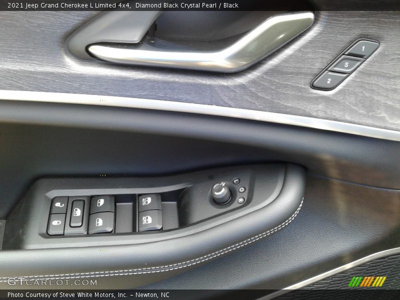 Diamond Black Crystal Pearl / Black 2021 Jeep Grand Cherokee L Limited 4x4