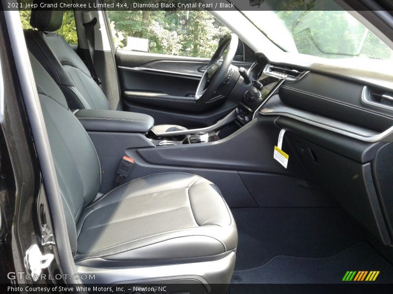Diamond Black Crystal Pearl / Black 2021 Jeep Grand Cherokee L Limited 4x4