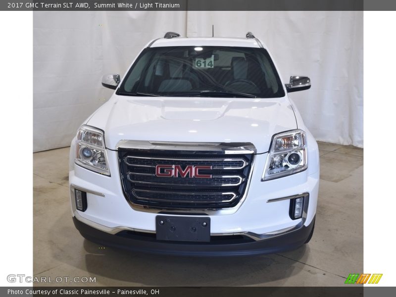 Summit White / Light Titanium 2017 GMC Terrain SLT AWD