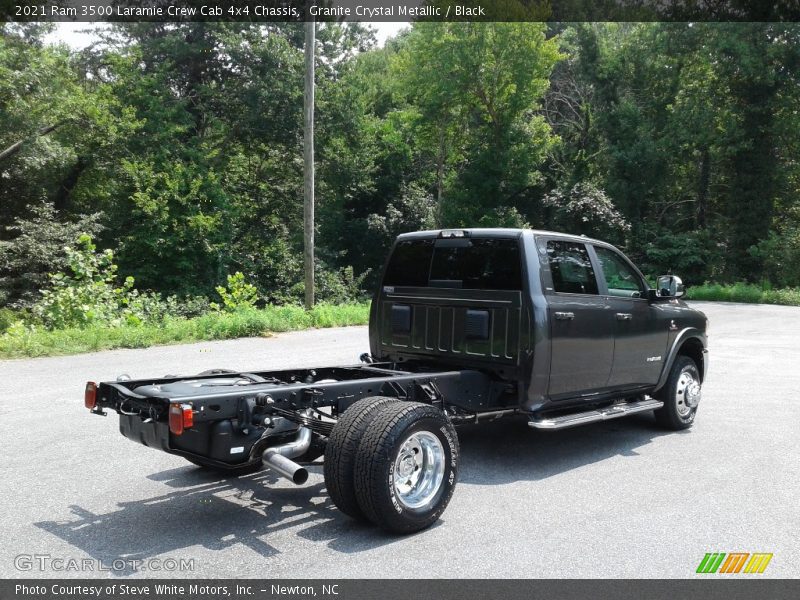 Granite Crystal Metallic / Black 2021 Ram 3500 Laramie Crew Cab 4x4 Chassis