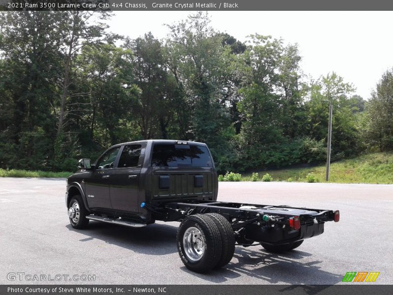 Granite Crystal Metallic / Black 2021 Ram 3500 Laramie Crew Cab 4x4 Chassis