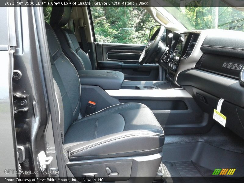 Granite Crystal Metallic / Black 2021 Ram 3500 Laramie Crew Cab 4x4 Chassis