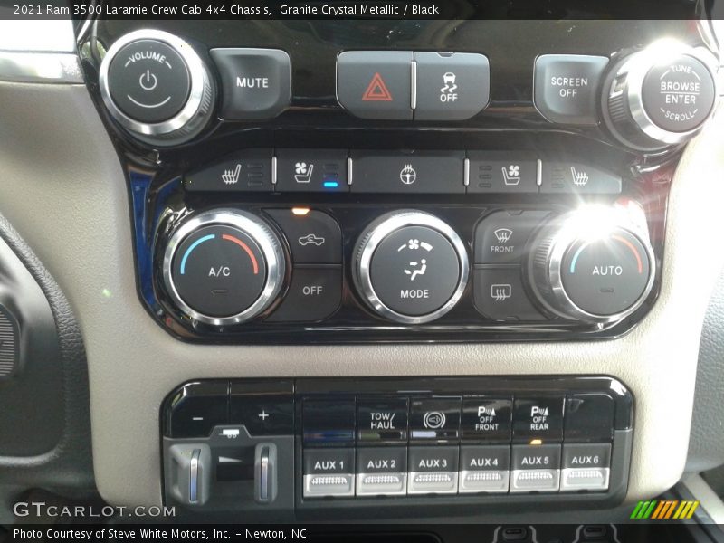 Granite Crystal Metallic / Black 2021 Ram 3500 Laramie Crew Cab 4x4 Chassis