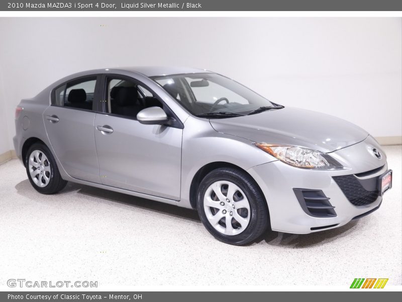 Liquid Silver Metallic / Black 2010 Mazda MAZDA3 i Sport 4 Door