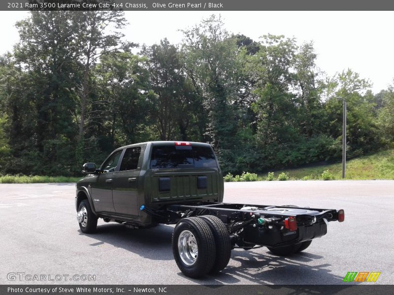 Olive Green Pearl / Black 2021 Ram 3500 Laramie Crew Cab 4x4 Chassis