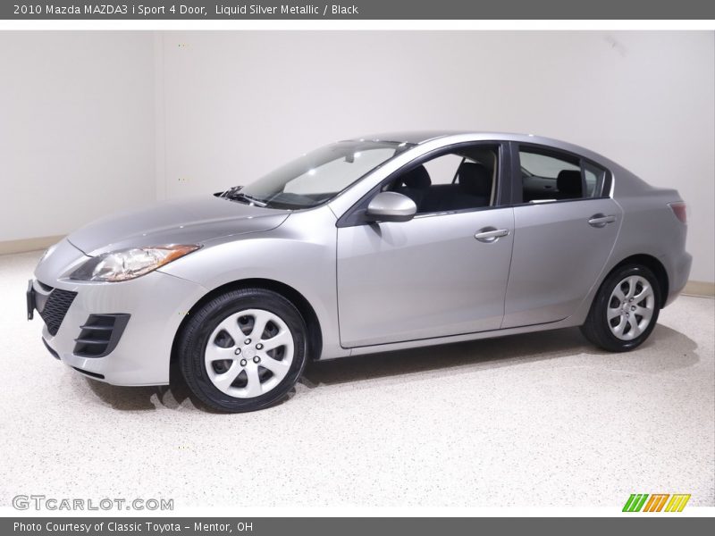 Liquid Silver Metallic / Black 2010 Mazda MAZDA3 i Sport 4 Door