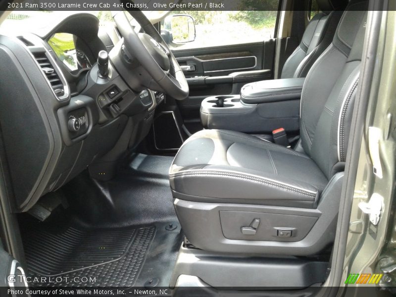 Olive Green Pearl / Black 2021 Ram 3500 Laramie Crew Cab 4x4 Chassis
