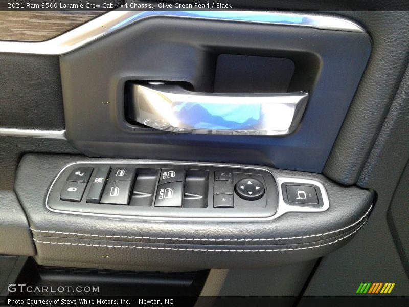 Olive Green Pearl / Black 2021 Ram 3500 Laramie Crew Cab 4x4 Chassis