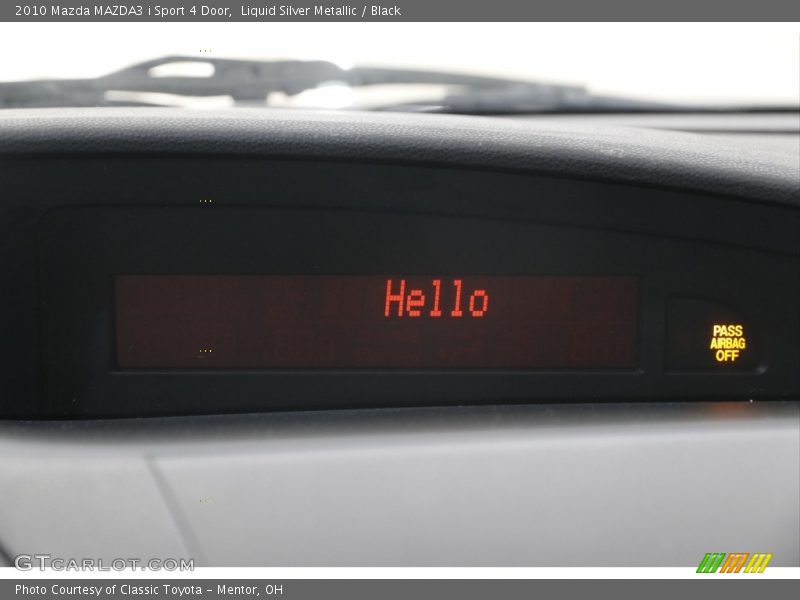 Liquid Silver Metallic / Black 2010 Mazda MAZDA3 i Sport 4 Door