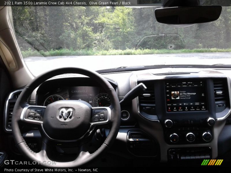 Olive Green Pearl / Black 2021 Ram 3500 Laramie Crew Cab 4x4 Chassis