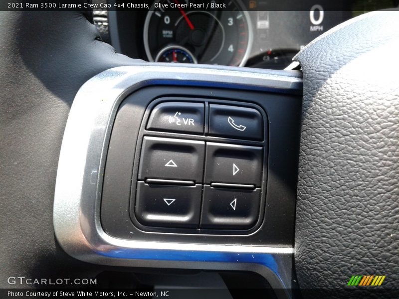 Olive Green Pearl / Black 2021 Ram 3500 Laramie Crew Cab 4x4 Chassis