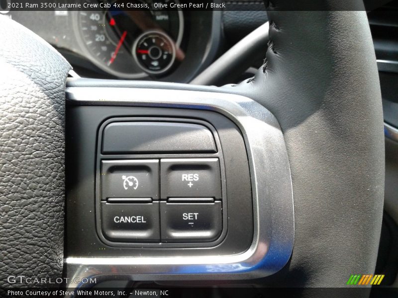 Olive Green Pearl / Black 2021 Ram 3500 Laramie Crew Cab 4x4 Chassis