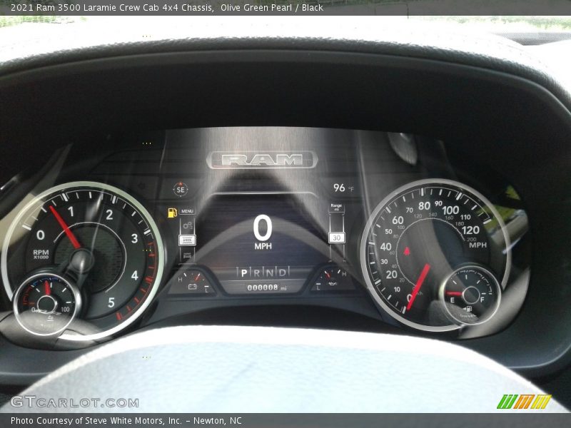 Olive Green Pearl / Black 2021 Ram 3500 Laramie Crew Cab 4x4 Chassis