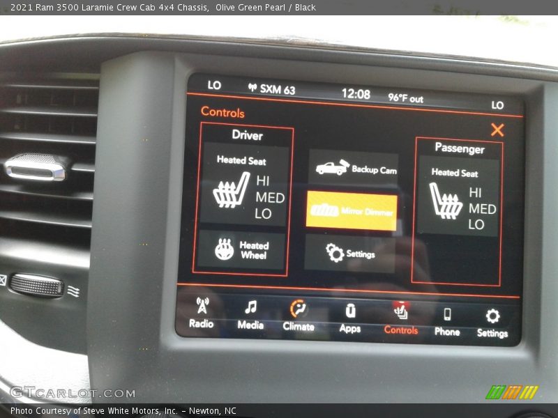 Olive Green Pearl / Black 2021 Ram 3500 Laramie Crew Cab 4x4 Chassis