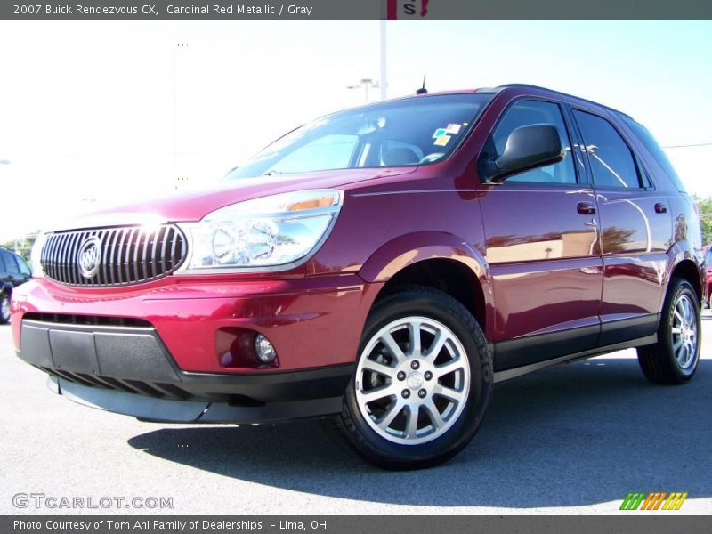 Cardinal Red Metallic / Gray 2007 Buick Rendezvous CX