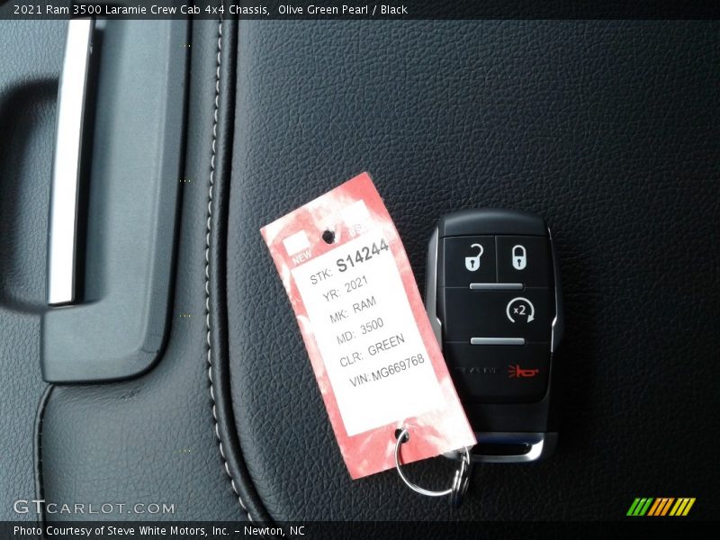 Olive Green Pearl / Black 2021 Ram 3500 Laramie Crew Cab 4x4 Chassis