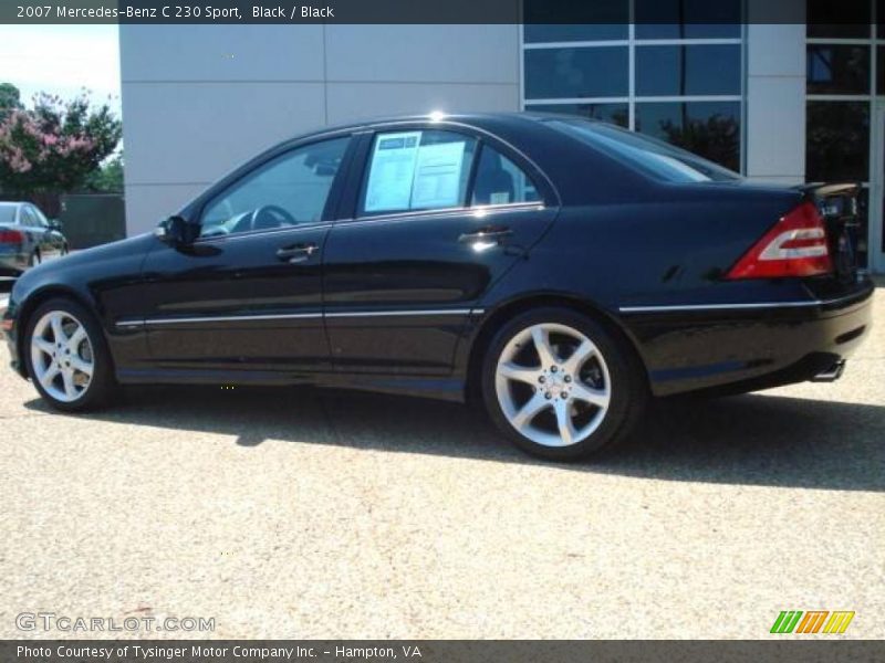 Black / Black 2007 Mercedes-Benz C 230 Sport