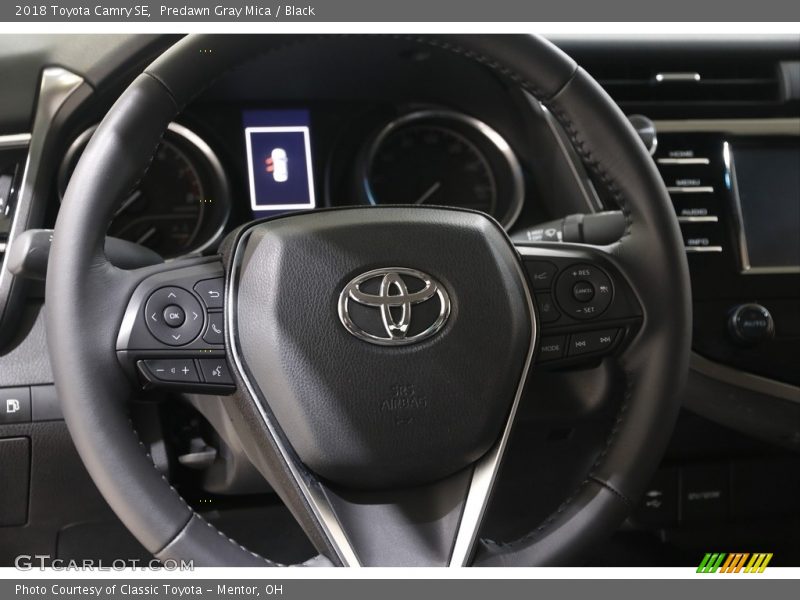Predawn Gray Mica / Black 2018 Toyota Camry SE