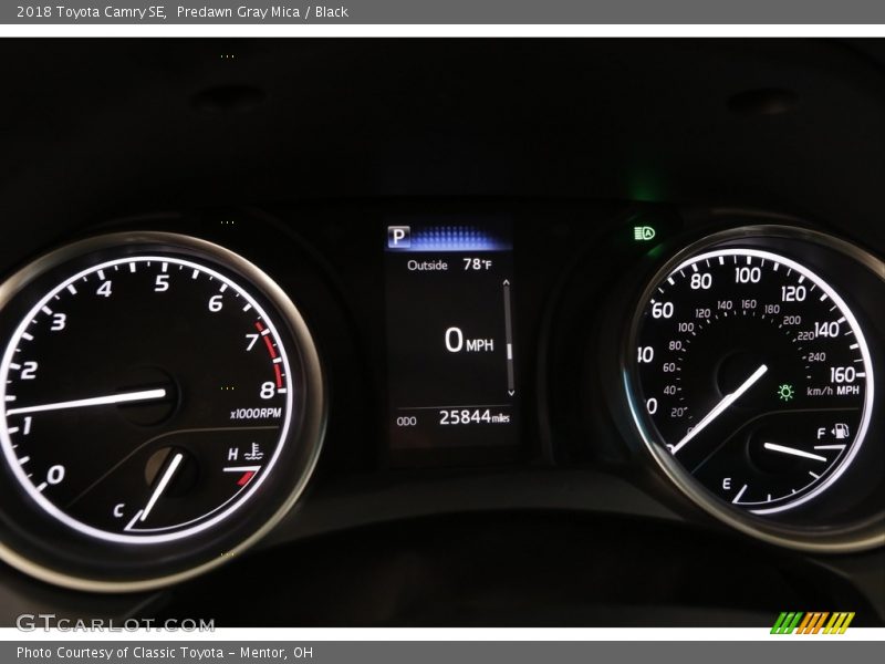 Predawn Gray Mica / Black 2018 Toyota Camry SE