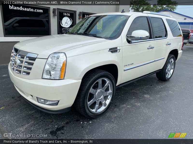 White Diamond Tricoat / Cashmere/Cocoa 2011 Cadillac Escalade Premium AWD