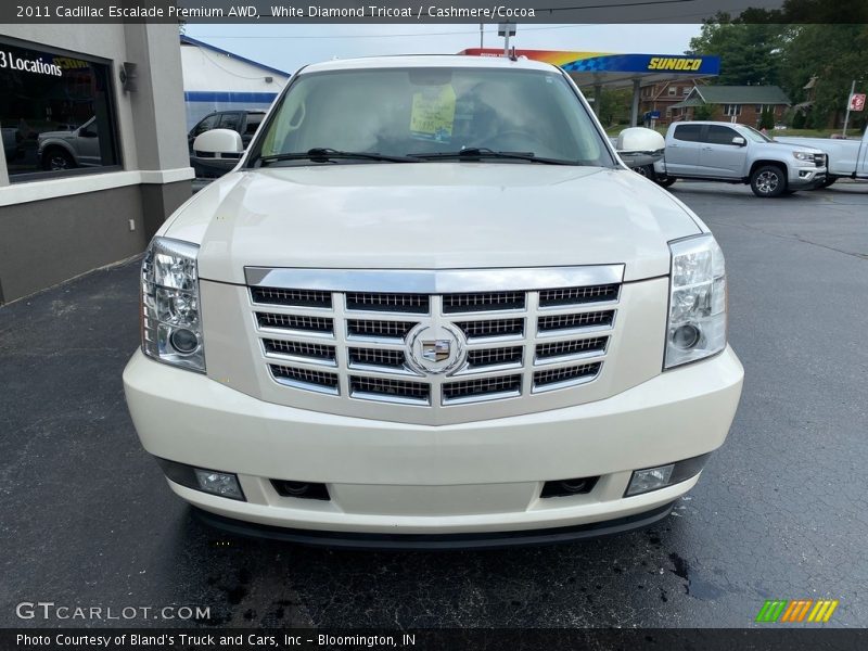 White Diamond Tricoat / Cashmere/Cocoa 2011 Cadillac Escalade Premium AWD