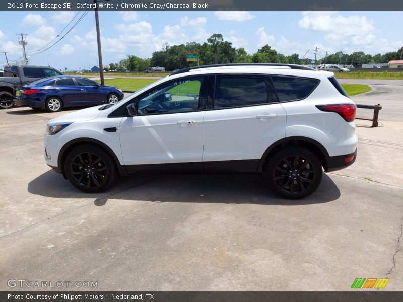 Oxford White / Chromite Gray/Charcoal Black 2019 Ford Escape SE