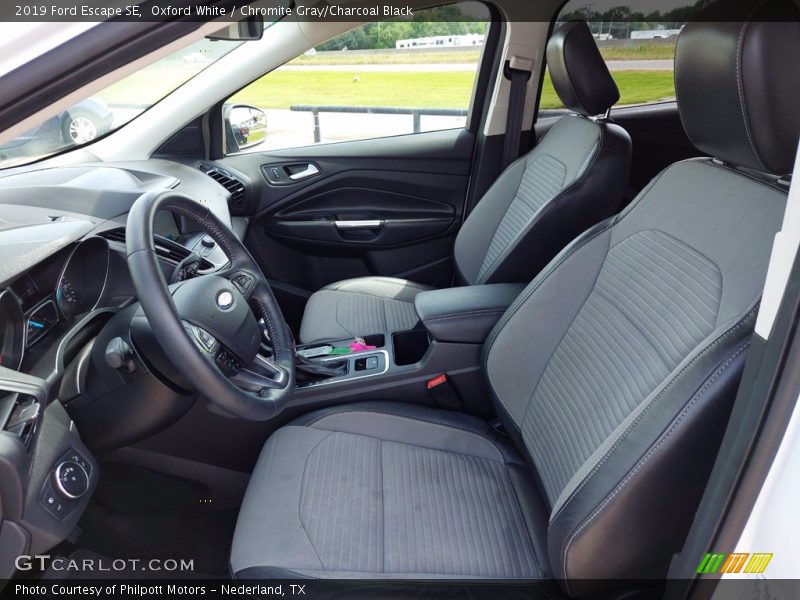 Oxford White / Chromite Gray/Charcoal Black 2019 Ford Escape SE