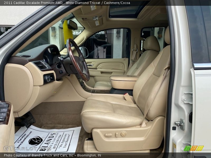 White Diamond Tricoat / Cashmere/Cocoa 2011 Cadillac Escalade Premium AWD