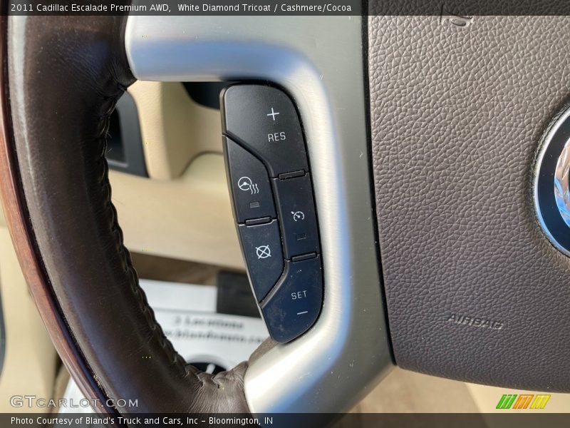 White Diamond Tricoat / Cashmere/Cocoa 2011 Cadillac Escalade Premium AWD