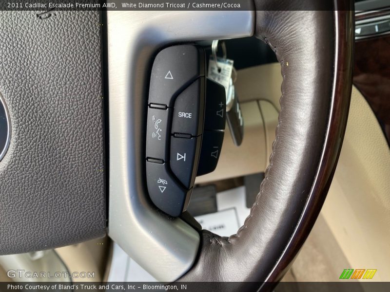 White Diamond Tricoat / Cashmere/Cocoa 2011 Cadillac Escalade Premium AWD