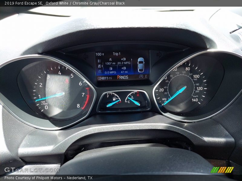 Oxford White / Chromite Gray/Charcoal Black 2019 Ford Escape SE