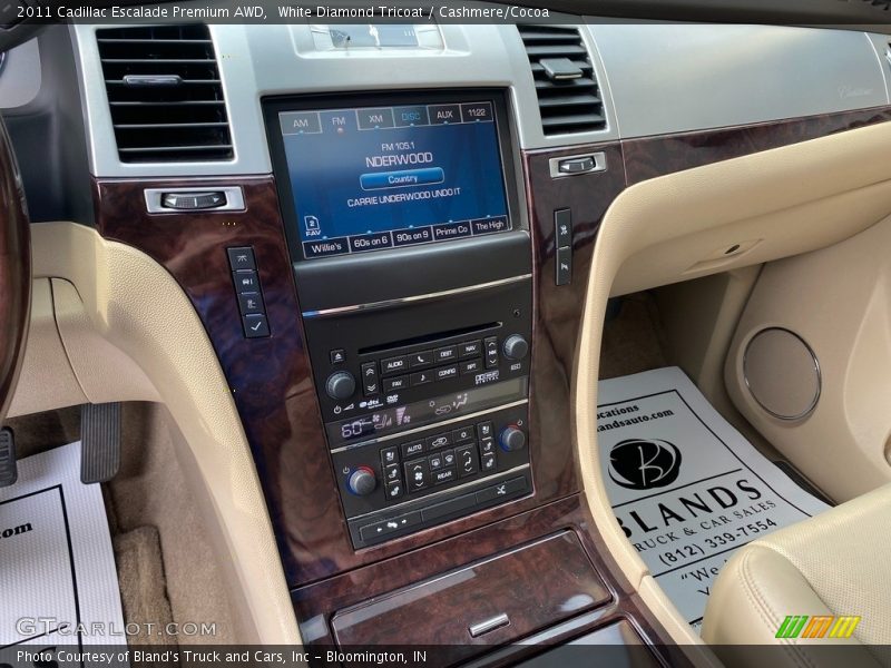 White Diamond Tricoat / Cashmere/Cocoa 2011 Cadillac Escalade Premium AWD