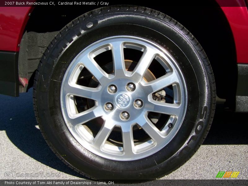 Cardinal Red Metallic / Gray 2007 Buick Rendezvous CX