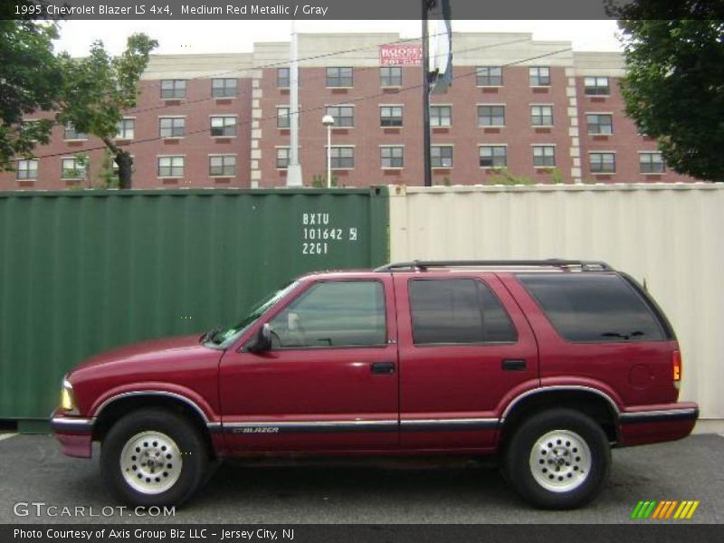 Medium Red Metallic / Gray 1995 Chevrolet Blazer LS 4x4