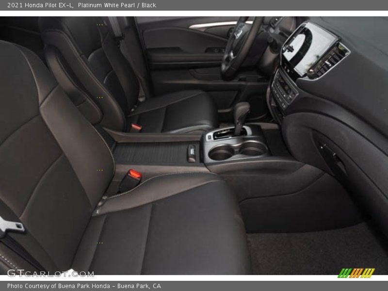 Platinum White Pearl / Black 2021 Honda Pilot EX-L