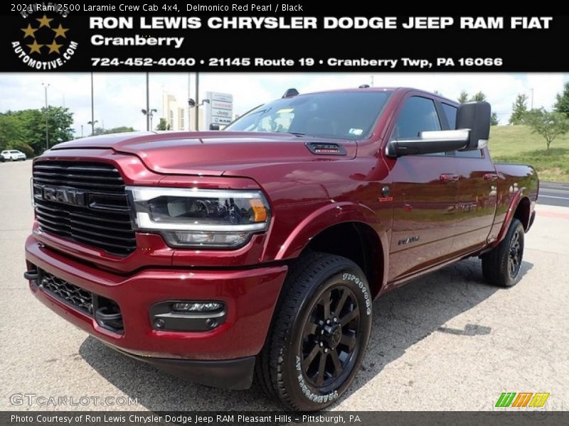 Delmonico Red Pearl / Black 2021 Ram 2500 Laramie Crew Cab 4x4