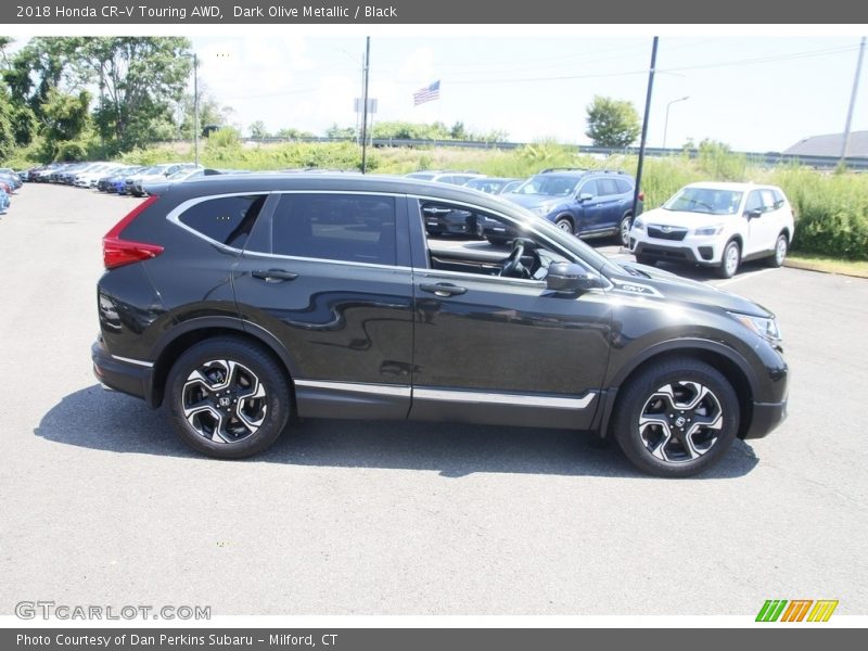 Dark Olive Metallic / Black 2018 Honda CR-V Touring AWD